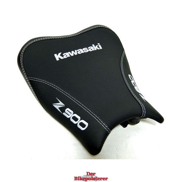 Kawasaki "Z 900": Fahrersitz, Aufrutschkeil, 3-fach Stickerei ⇒ Sitz *NEU* beziehen/polstern