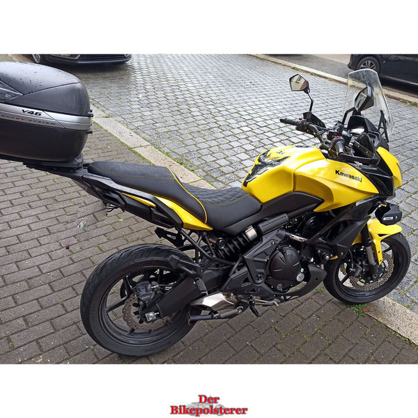 Kawasaki "Versys": Keder, Rautensteppung, Ziernaht ➔ Motorradsitz *NEU* beziehen/modifizieren
