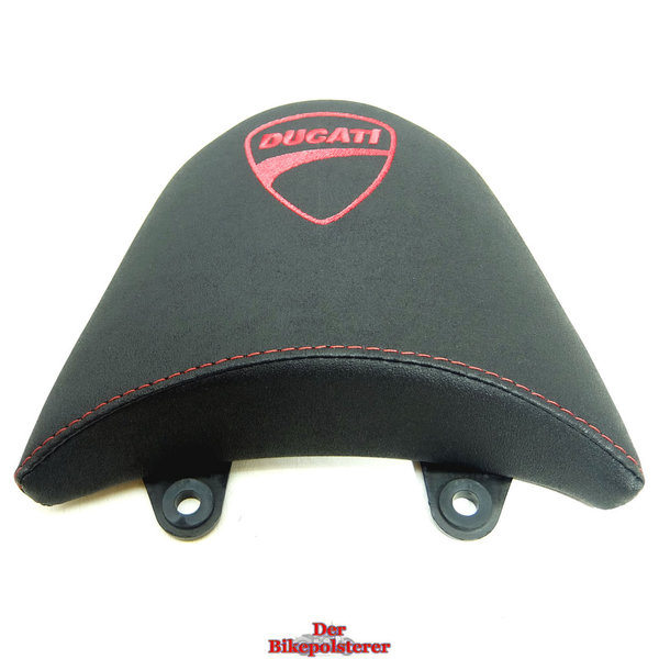 Ducati "XDiavel": Rautensteppung, Logo-Stickerei, Ziernähte ➔ Motorradsitz *NEU* beziehen/polstern