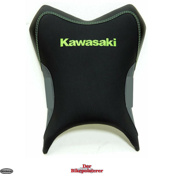 Kawasaki "Z 800" Fahrer: optionale Stickerei, Höckerpolster, Ziernaht ➔ Motorradsitz *NEU* beziehen