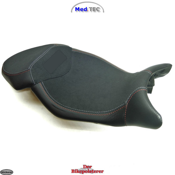 BMW Med.TEC "S 1000 XR": Optional 1x Stickerei, Carbonoptik ➽ Sitz *NEU* beziehen/polstern