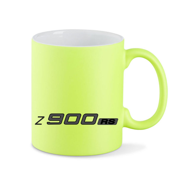Keramiktasse Neon - "Z 900 RS" Aufdruck | Neon: orange, grün, gelb oder pink